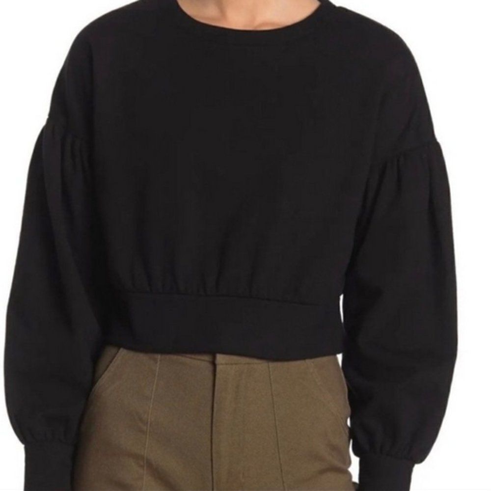 5/$25 Summer Sale!!! Abound Black Puff Sleeve Sweater Size XXS